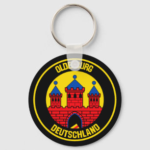 Oldenburg Round Emblem Key Ring