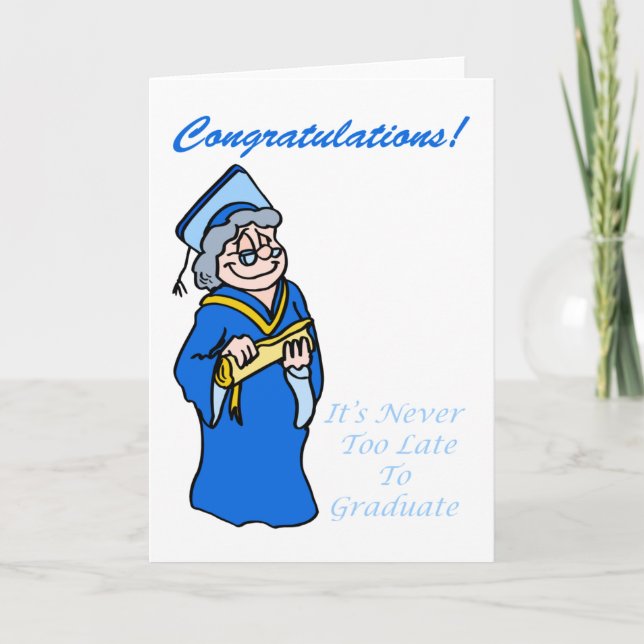 Older and Wiser Grad Card (Front)