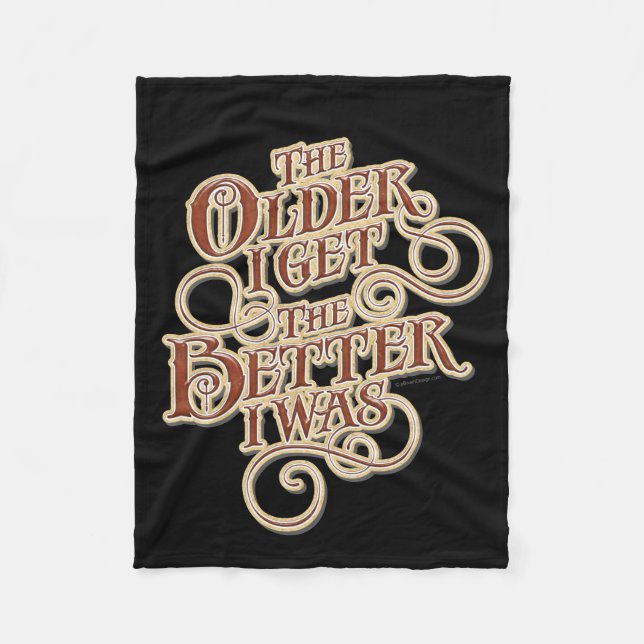 Older Better Fleece Blanket (Front)