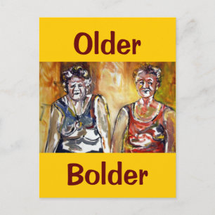 Older Bolder Ladies Postcard