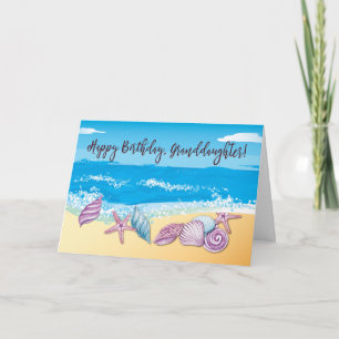 Older Granddaughter Birthday Treasured Seashells Card