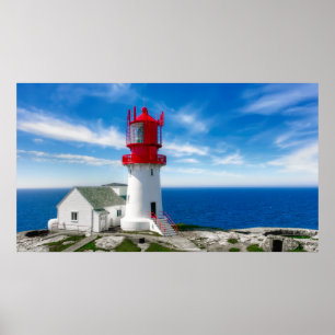 OLDEST LIGHTHOUSE in NORWAY - LINDESNES Poster