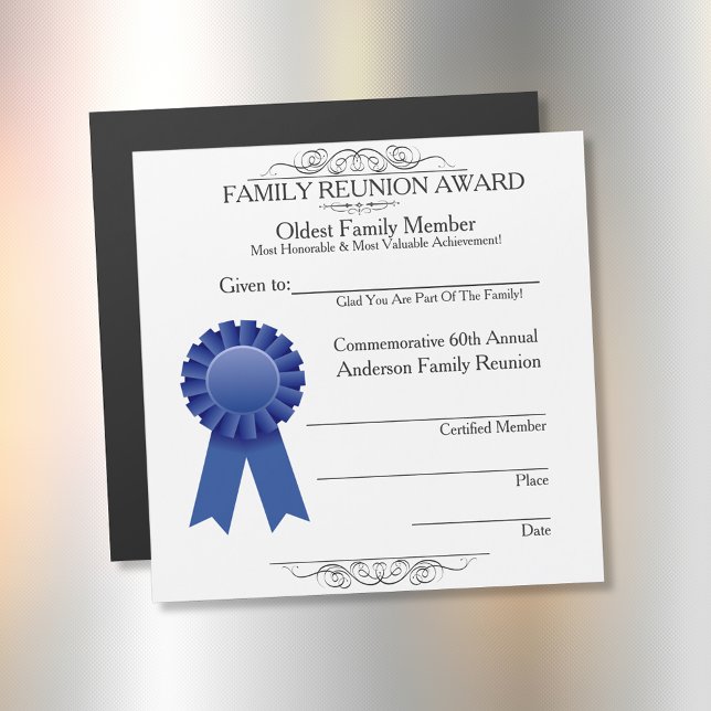Oldest Member Elegant Family Reunion Awards (Creator Uploaded)