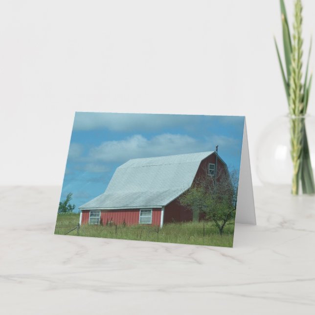 Oldie Birthday, Barns Card (Front)