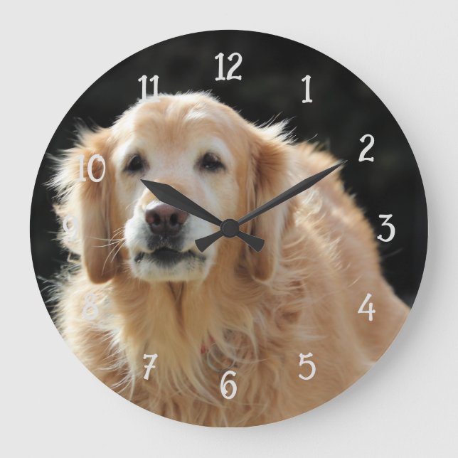 Oldie Golden Large Clock (Front)