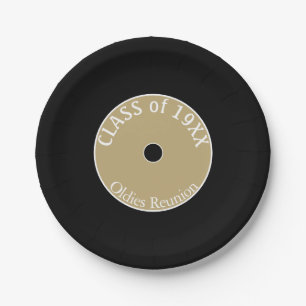 Oldies Fun! Class reunion  Paper Plate