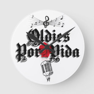 Oldies por vida wall office clock