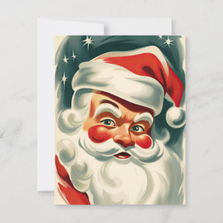 Oldies Santa Claus Holiday Card