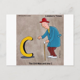 Oldman & The C: Rick London Funny Gifts Postcard