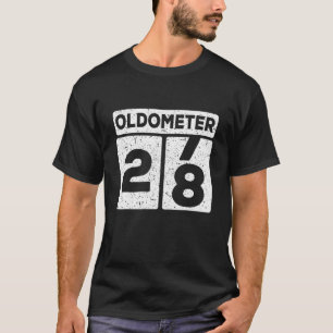 Oldometer 27-28   28Th Birthday Funny Gift T-Shirt