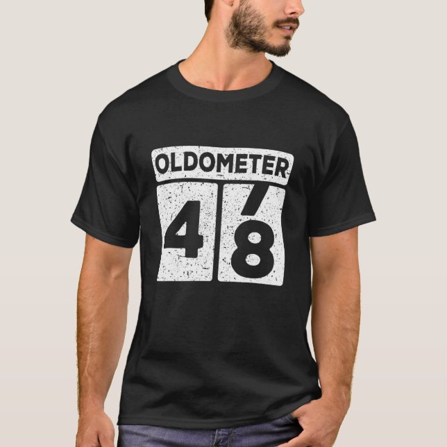 Oldometer 47-48 | 48Th Birthday Funny Gift T-Shirt (Front)
