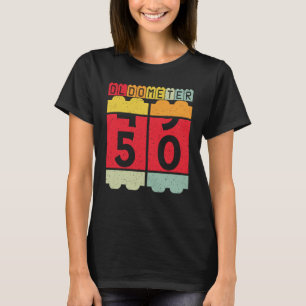 Oldometer 50th Birthday For Men And Women T-Shirt