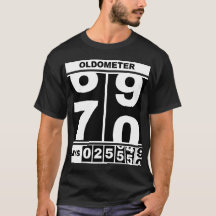 Oldometer 70th Birthday Funny Milestone Odometer S