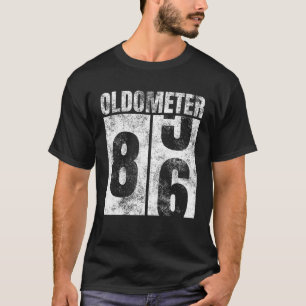 Oldometer 85-86 Yrs Old Man Woman Bday Graphic 86T T-Shirt