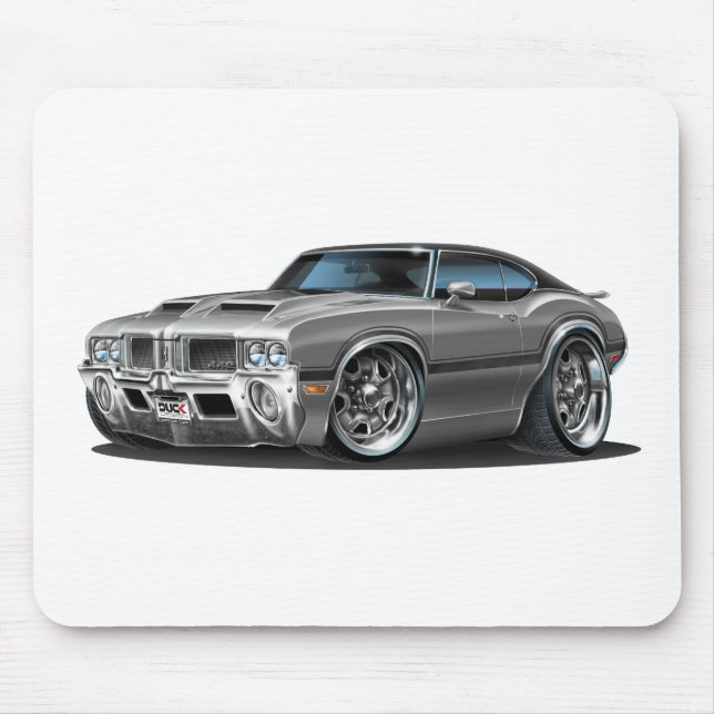 Olds Cutlass 442 Grey Car Mouse Pad (Front)