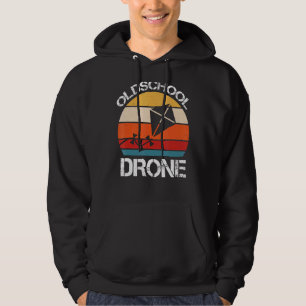 Oldschool Drone  Sky Flying Hoodie