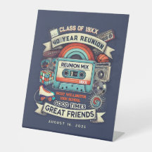 Oldschool Retro 80s Colourful Mixtape Class Reunio