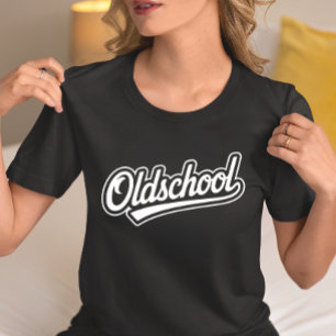 Oldschool Retro Script  T-Shirt
