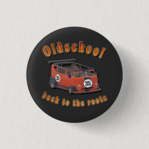 Oldschool Speed - ​Back to the roots! 3 Cm Round Badge