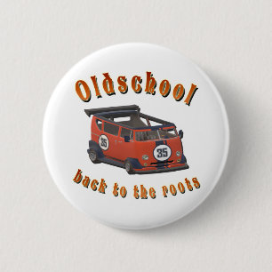 Oldschool Speed - ​Back to the roots! 6 Cm Round Badge