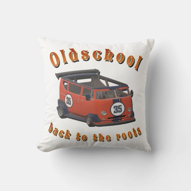 Oldschool Speed - ​Back to the roots! Cushion (Front)