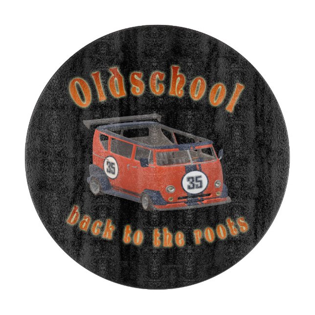 Oldschool Speed - ​Back to the roots! Cutting Board (Front)