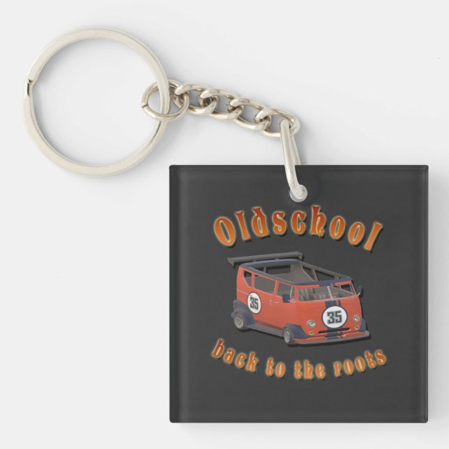 Oldschool Speed - ​Back to the roots! Key Ring (Front)