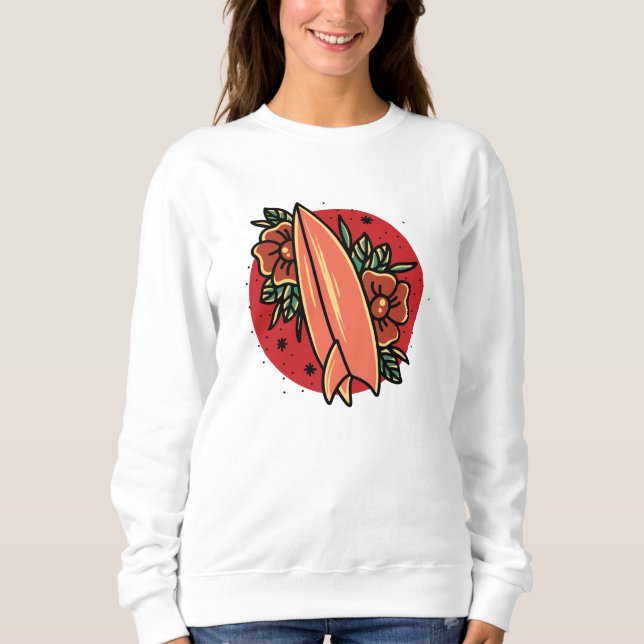Oldschool Surfing Sweatshirt (Front)