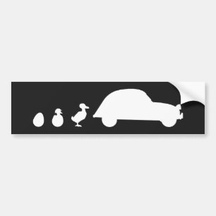 oldtimer 2cv Ente Evolution Bumper Sticker