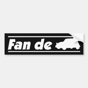 Oldtimer 2cv Fan de Ente  Bumper Sticker