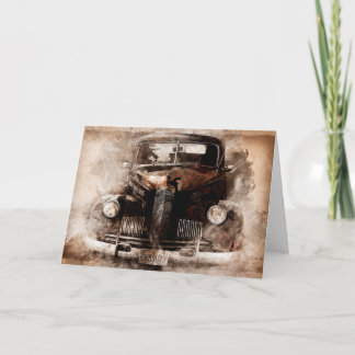 Oldtimer Car Card