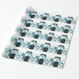 oldtimer car vintage automobile wrapping paper