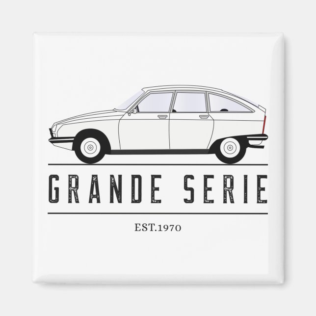 Oldtimer Citroen GS Frankreich Grande Serie Magnet (Front)