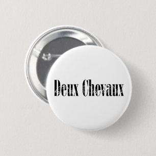 Oldtimer Deux Chevaux 2CV Ente 6 Cm Round Badge