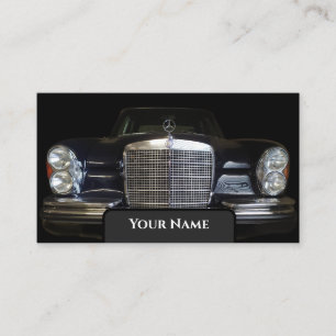 Oldtimer Mercedes Benz historic car conservator Business Card