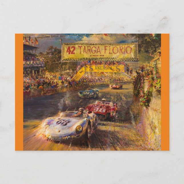 Oldtimer race postcard (Front)