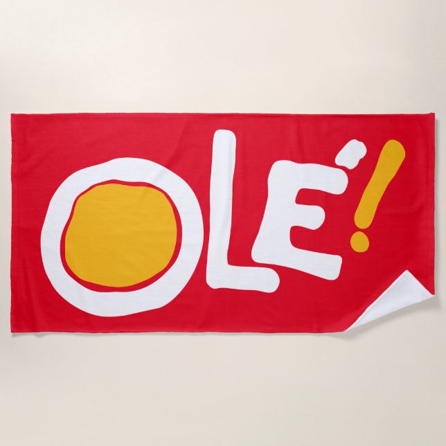 Ole! Beach Towel (Front)