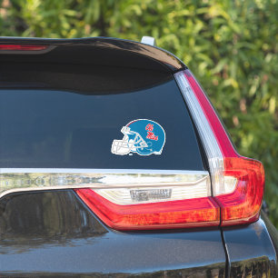 Ole Miss Football Helmet   Light Blue