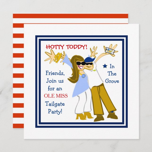 Ole Miss Selfie Invitation (Front/Back)