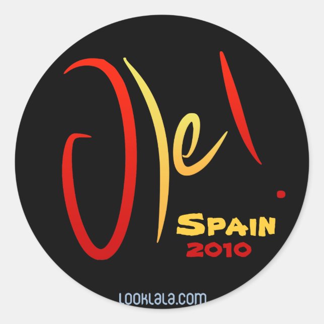 Ole, Spain, 2010 Classic Round Sticker (Front)
