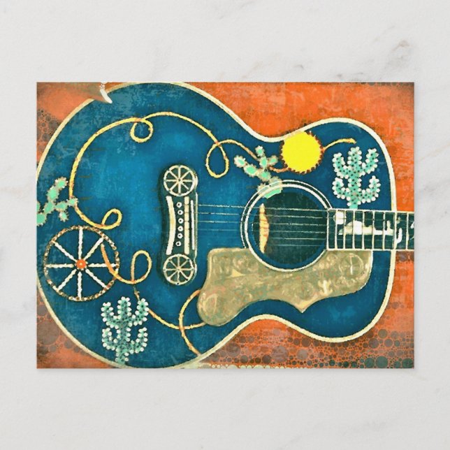 Ole Western Guitar Postcard (Front)