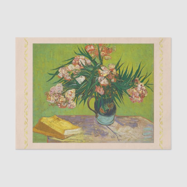 Oleanders, Vincent van Gogh, Decoupage Tissue Paper (Front)