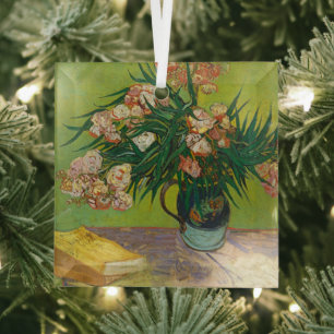 Oleanders, Vincent van Gogh  Glass Tree Decoration