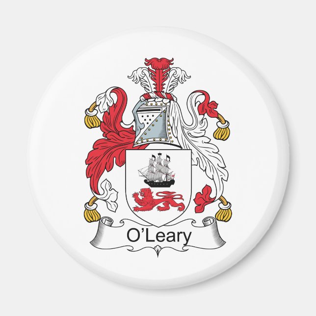 O'Leary Family Crest Magnet (Front)