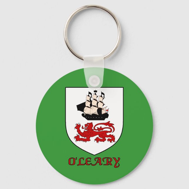 O'Leary Family Shield Keychain (Front)