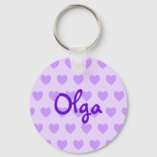Olga in Purple Key Ring