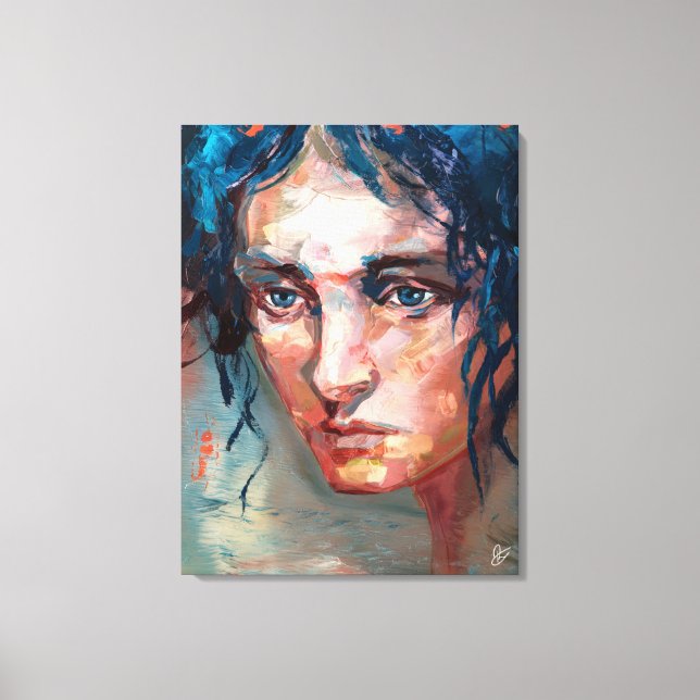 Olhar Melancólico Canvas Print (Front)