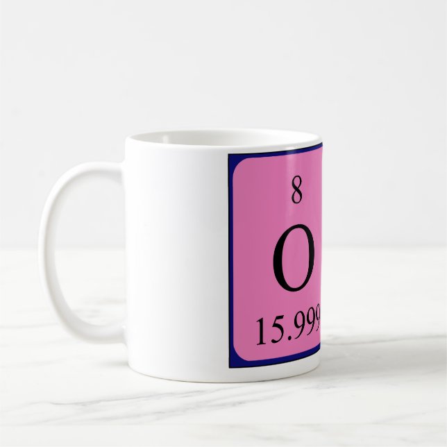 Oli periodic table name mug (Left)