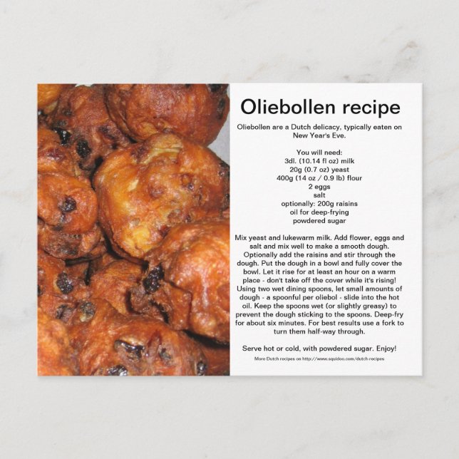Oliebollen Postcard (Front)