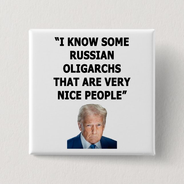 Oligarchs 15 Cm Square Badge (Front)